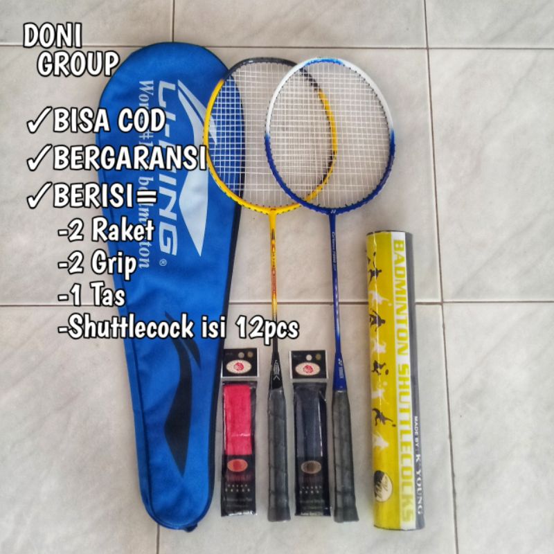 [LENGKAP] RAKET BULUTANGKIS BADMINTON KOK GRIP & TAS