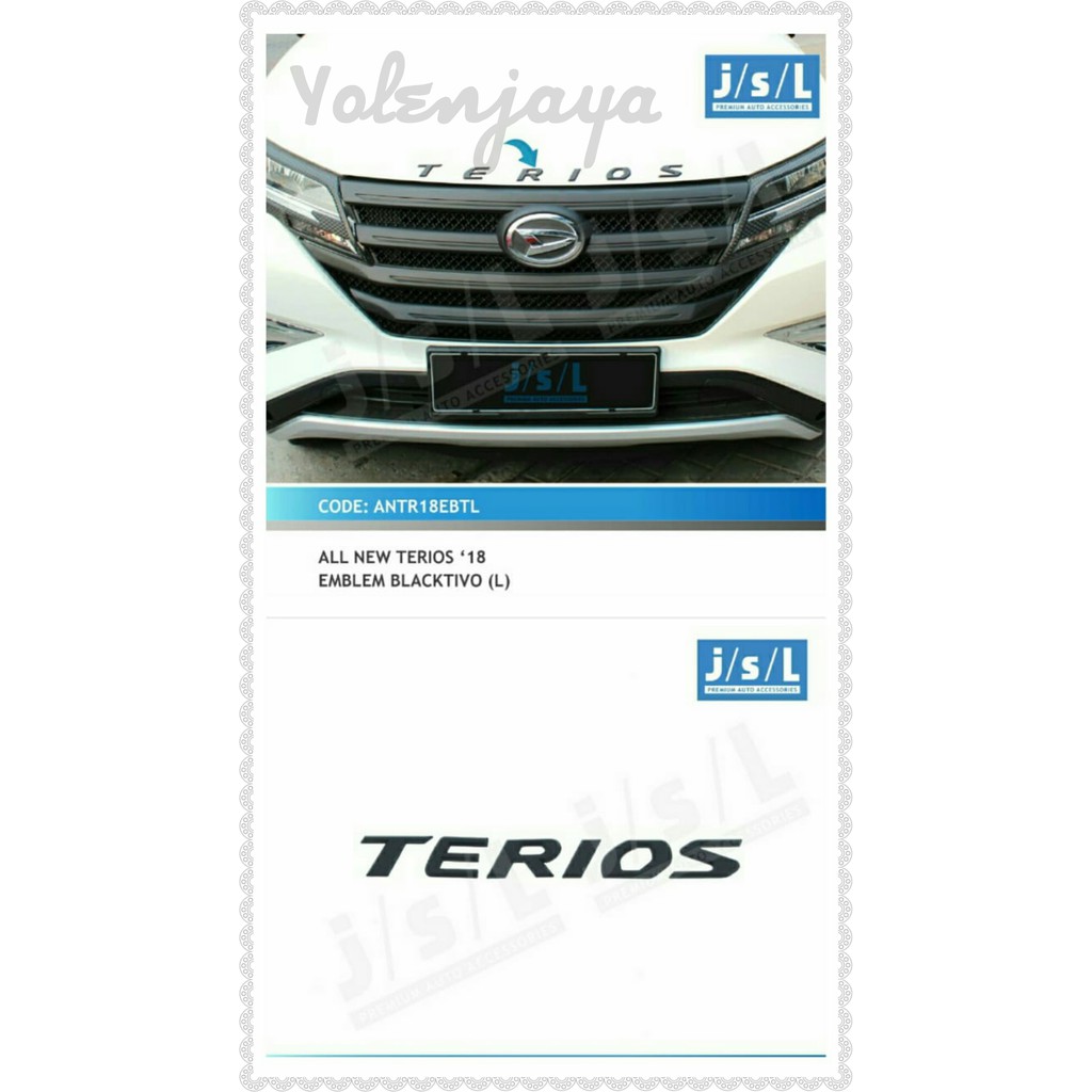 Emblem Blacktivo Large All New Terios 2018