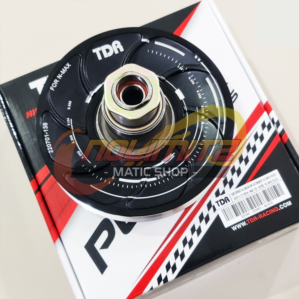 Secondary Sliding Sheave TDR Racing V22 Pulley CVT Belakang NMAX Aerox 155 Lexi