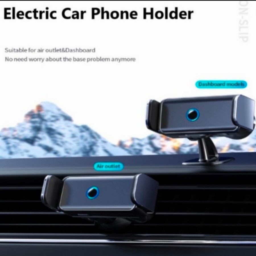 CAR HOLDER AC - Dudukan Ponsel - ELECTRIC Car Phone Holder Dual Mode