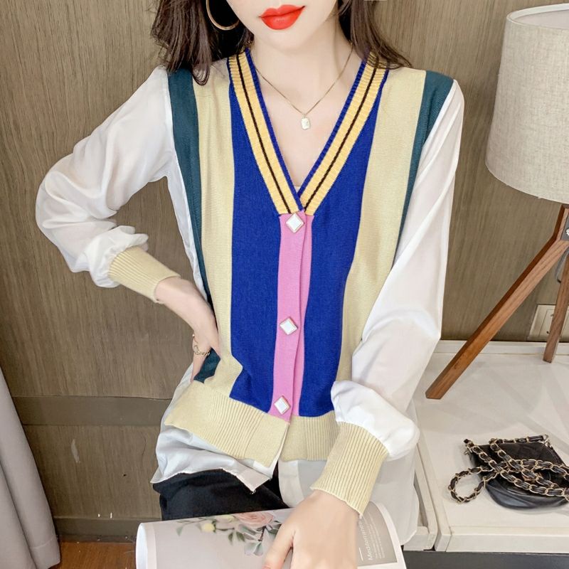 MDLV - 39003# Polly Knit Cardigan Premium Import Cardigan Blouse Korea Fashion import