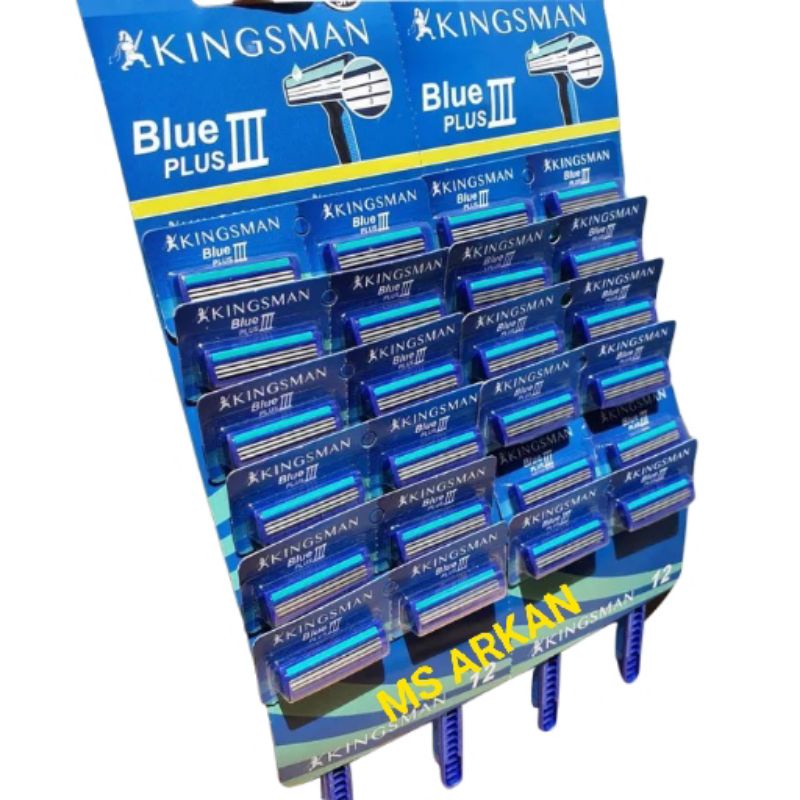 cukuran kumis/cukuran kingsman/cukuran jenggot/cukuran muran 3 mata pisau 12pcs