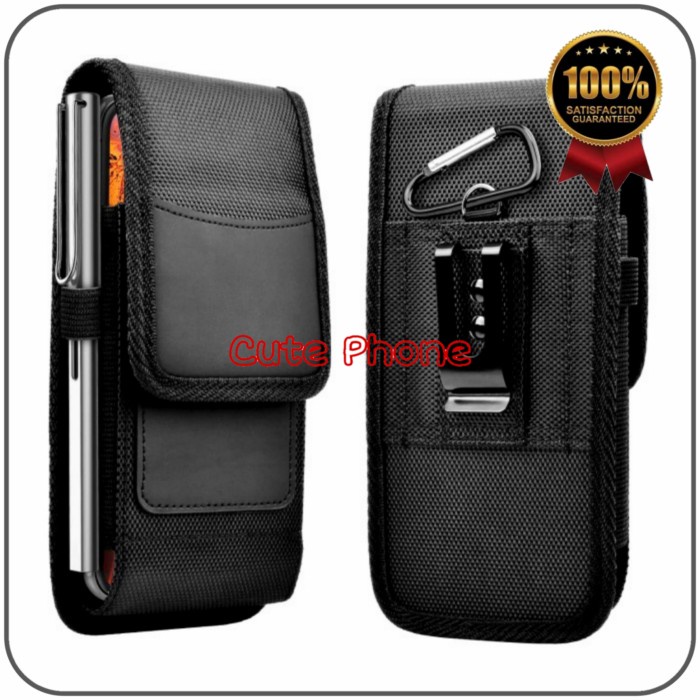 Dompet Pinggang Belt Soft Case Huawei P20 P30 P40 P50 Pro Plus Lite
