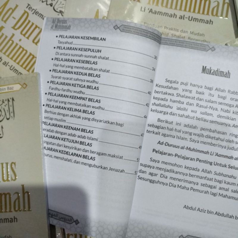 Terjemah Ad Duruus Al Muhimmah Li Aammah Al Ummah / Durus Muhimmah