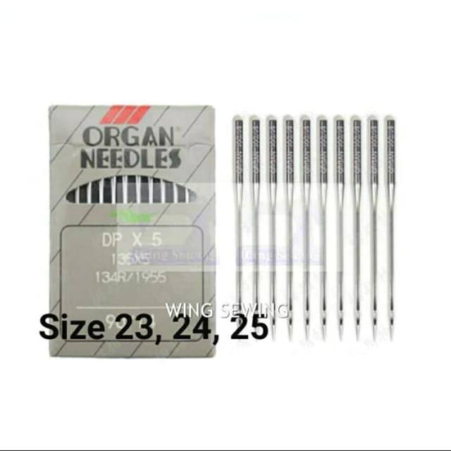 DBX1 DPX5 ORGAN NEEDLES Jarum Mesin Jahit Industri Size 23 24 25