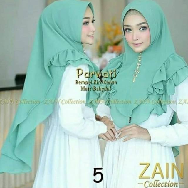 Hijab khimar parwati by zain ori termurah