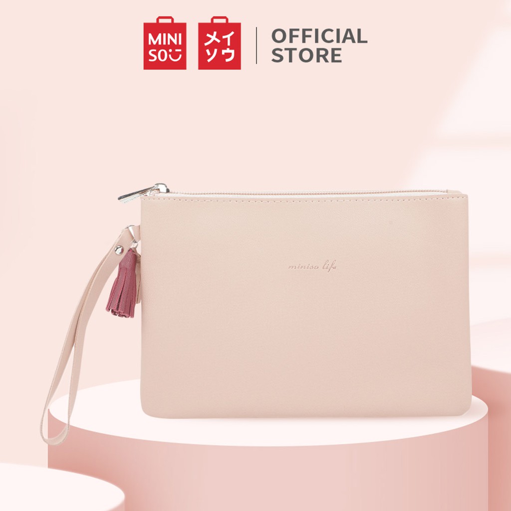 Miniso Tassel Simplicity Rectangle Cosmetic Bag Tas Kosmetik Persegi Panjang Shopee Indonesia