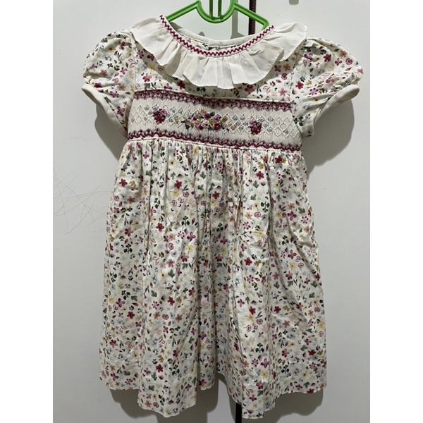 Luli & Me Smocked Dress Preloved Size 12M - Bukan Sarah Louise, bukan Tykes n tots. Brand Luli & Me