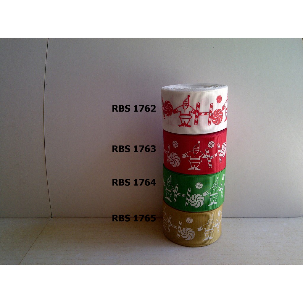 

[10 YARD] PITA GROSGRAIN MOTIF NATAL SALE RBS 1762,1763,1764,1765