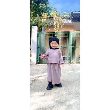 Setelan rok anak / setelan crop anak / Baju crop