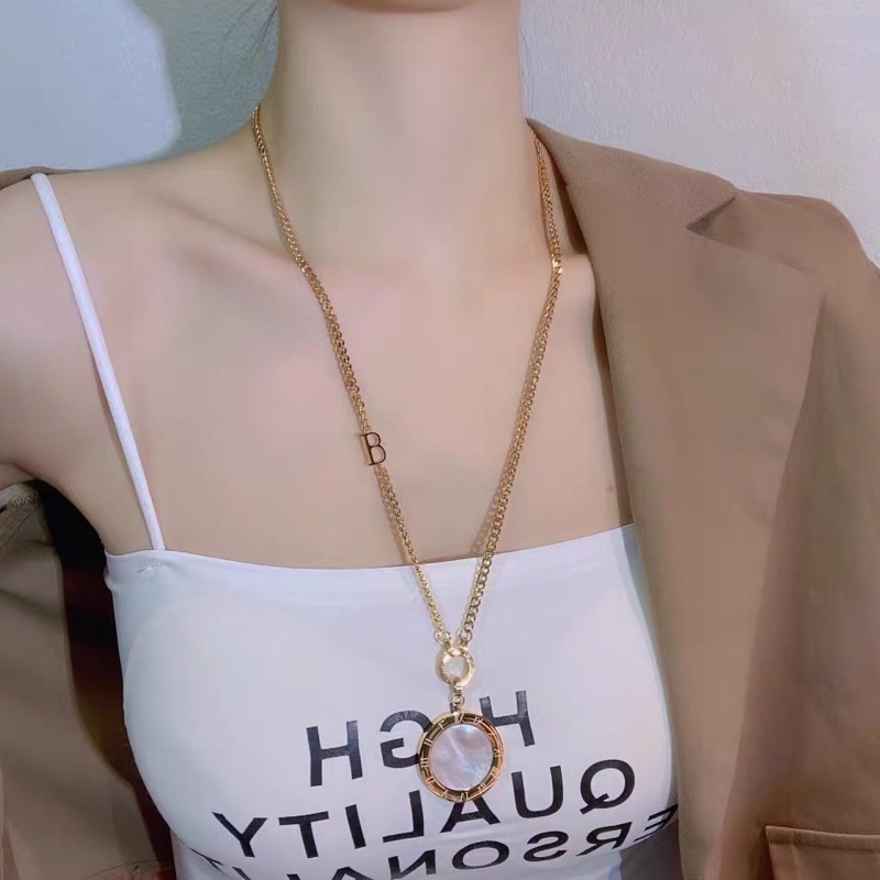 Kalung Bvl B panjang hijab titanium anti karat harga grosir bisa cod