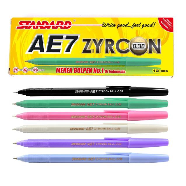 

Standard Pen AE7 Zyrconball 12pcs (Harga Grosir Termurah!)