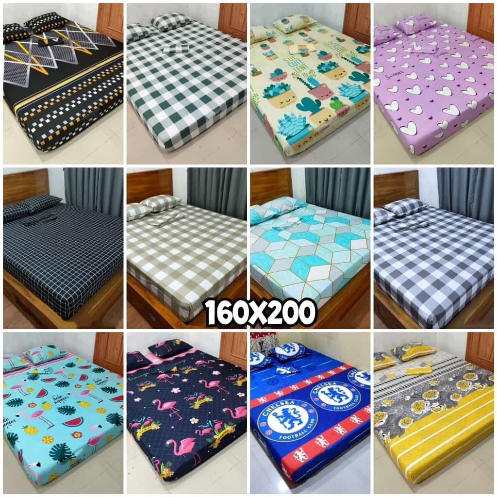 Sprei Home Made 160x200 Katun Random Halus Rapi Adem Tidak Luntur