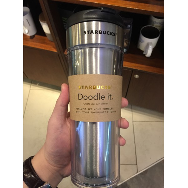 Tumbler Starbucks Stainless Create Your Own Tumbler Doodle It
