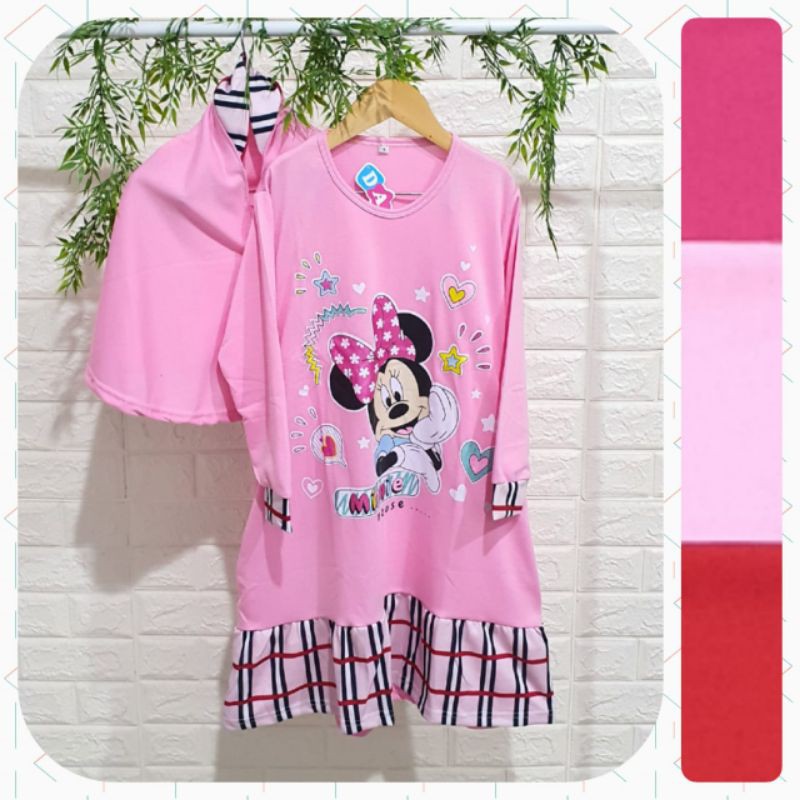 [GROSIR] GAMIS + HIJAB DEDINA MOTIF CANTIK2
