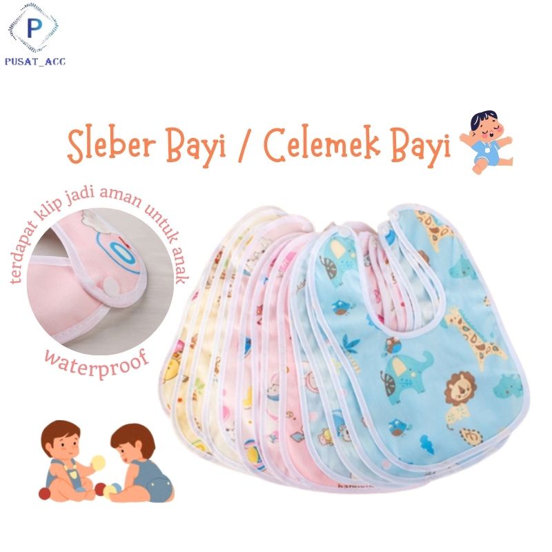 CLM2 - Celemek Tatakan Bayi Berbentuk U Waterproof Anti Kotor