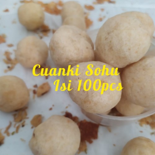 100pcs SOHU (Cuanki Bulat Kering) Pelengkap dan Topping Baso aci