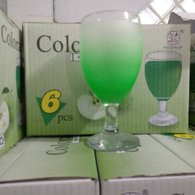 (Ready stock) Gelas minum | gelas sirup | gelas lebaran merk colorado (6pcs) | souvenir pernikahan