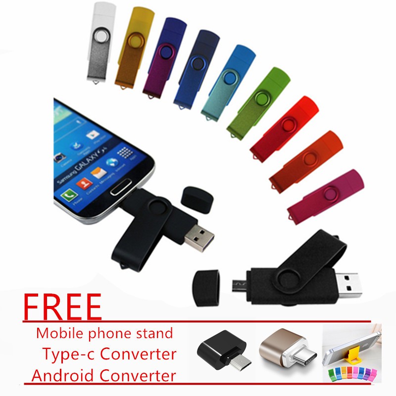 2in1 Flashdisk USB OTG 128GB untuk Komputer / HP