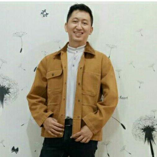 JACKET GAP DENIM TWILL LOSE FIT BROWN PRIA