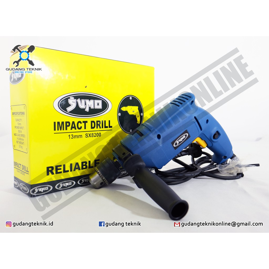 Mesin Bor Beton 13mm SUMO SX8200 / Impact Drill 13 mm SUMO