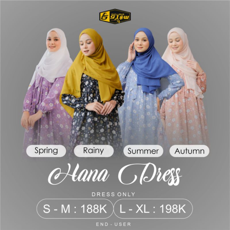 Ready Gamis Hana Dress Glow Exclusive Dress Only