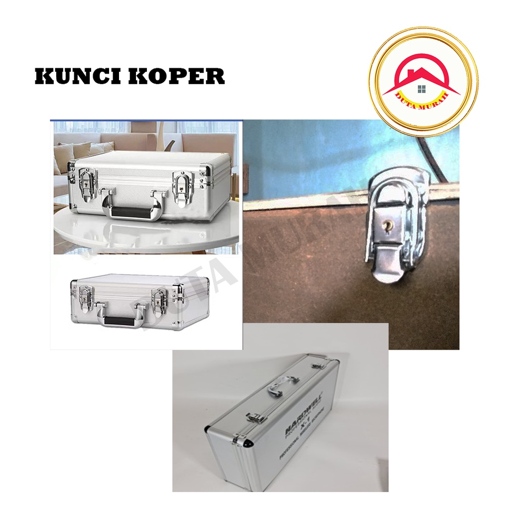 Kunci koper box / Kunci peti dgn mata kunci / Hardcase koper / Kaitan Koper Stainless Steel