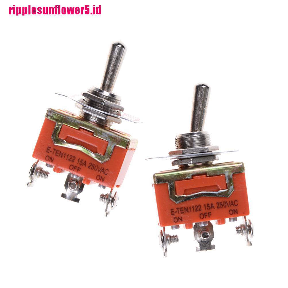 Saklar Toggle Switch ON-OFF SPDT 250V 15A Dengan 3 Terminal