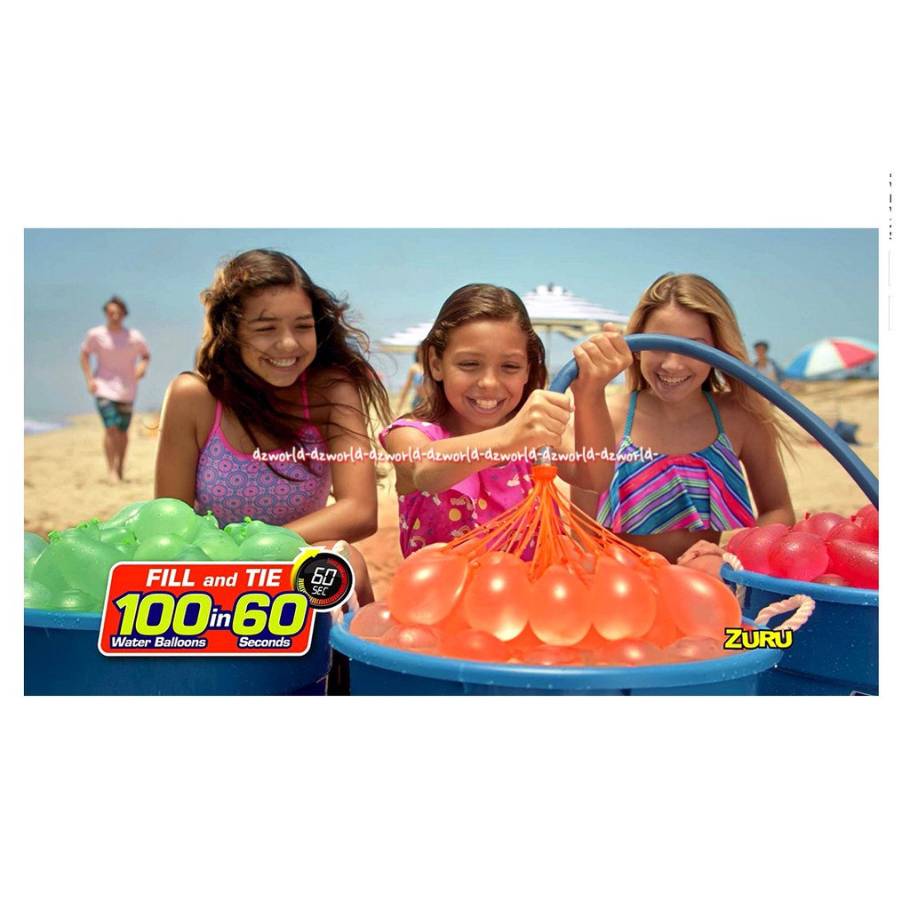 Zuru Buncho Ballons 100Water Ballon Air Mainan Anak