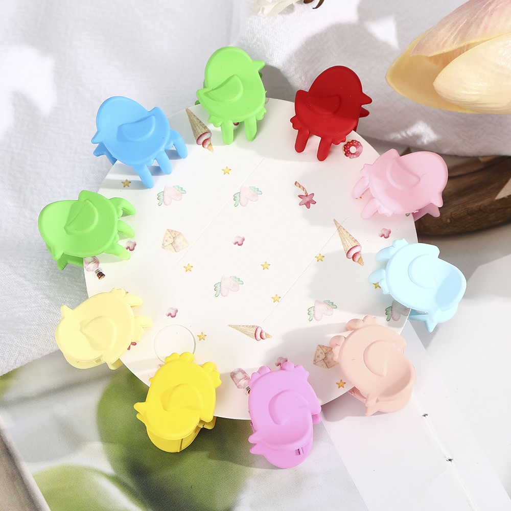 8/10 Pcs Korean Ins Macaron Cartoon Animal Hair Clip for Kids Fashion Cute Hair Claw Clips Girls Hair Accessories