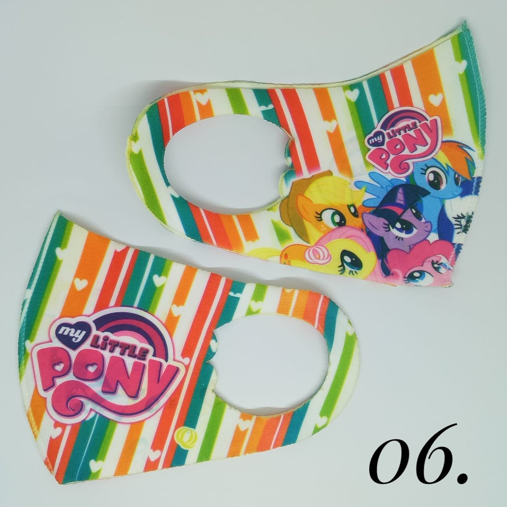 Arnis Masker Anak Non Medis Bahan Scuba Tebal dengan Motif Printing Lucu Bergambar / COD
