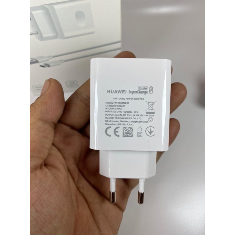 Charger Huawei 40W SuperCharge Type C Original 100%