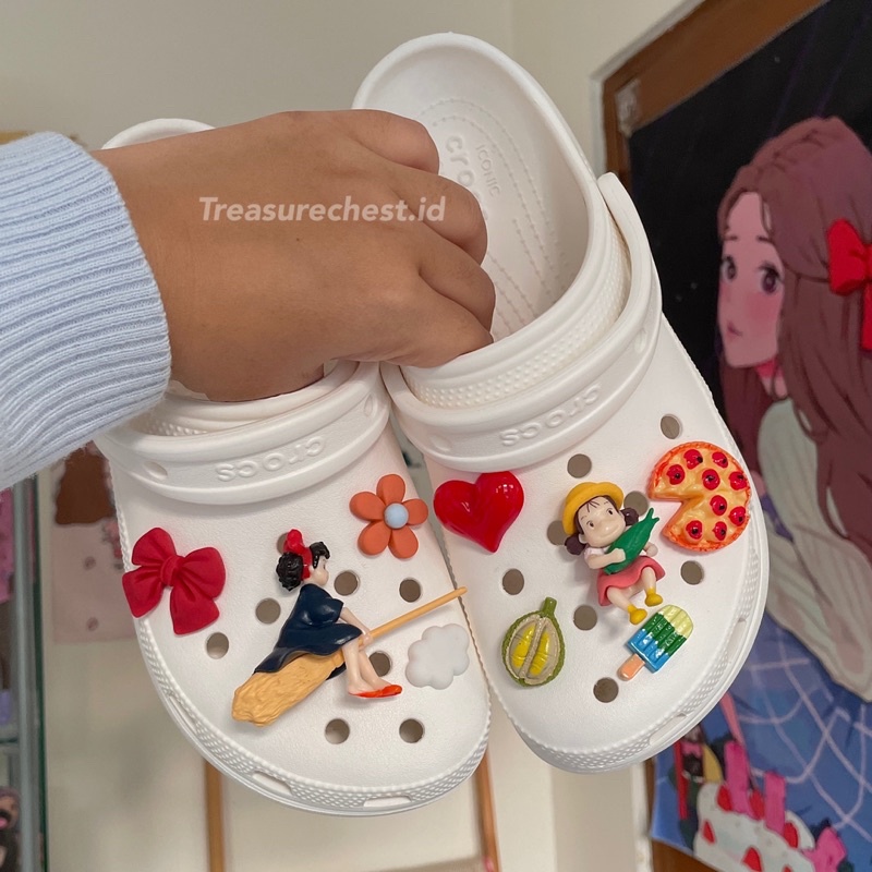 Jual 9 pcs Jibbitz Crocs Kikis Delivery Service Ghibli (Jibbitz Only