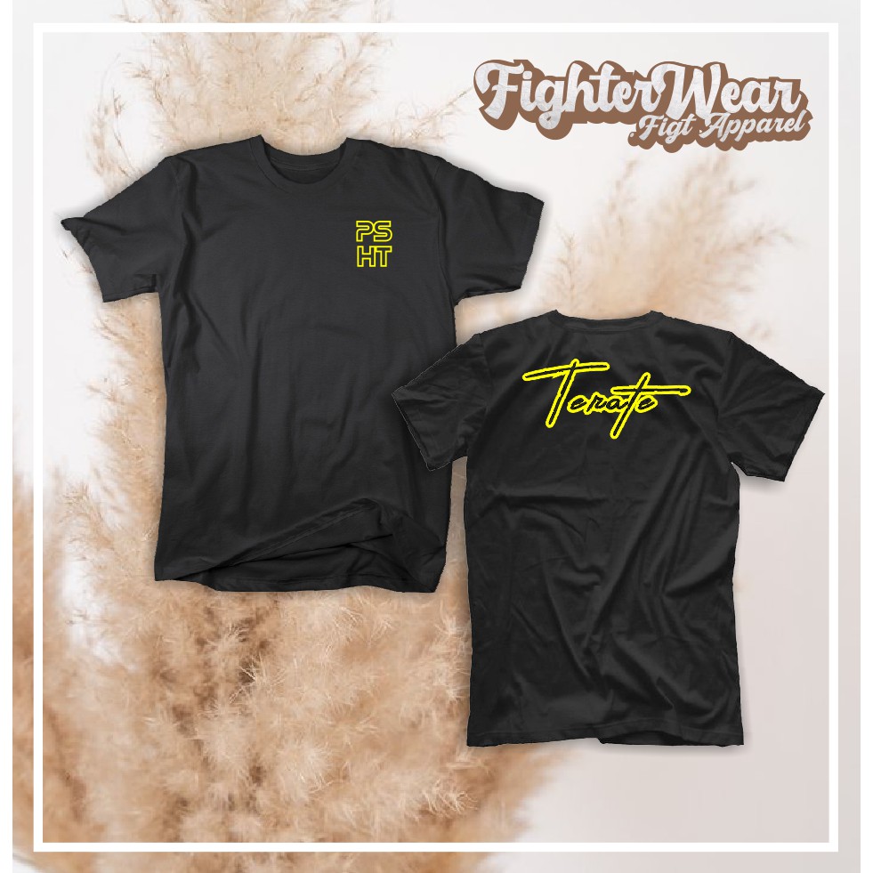 Baju Kaos Tshirt pencak silat PSHT 1922 Cotton Combed 30s Kualitas Distro Termurah