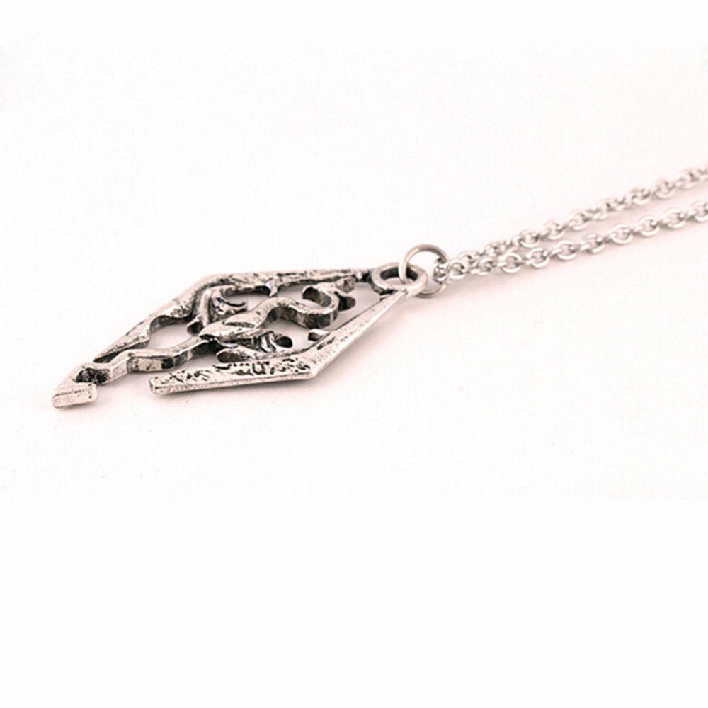 Preva Kalung Fashion Pria Rantai Charm Scrolls Skyrim