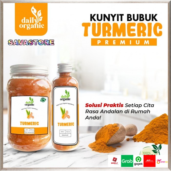 KUNYIT BUBUK MURNI BY DAILY ORGANIC TURMERIC POWDER PREMIUM