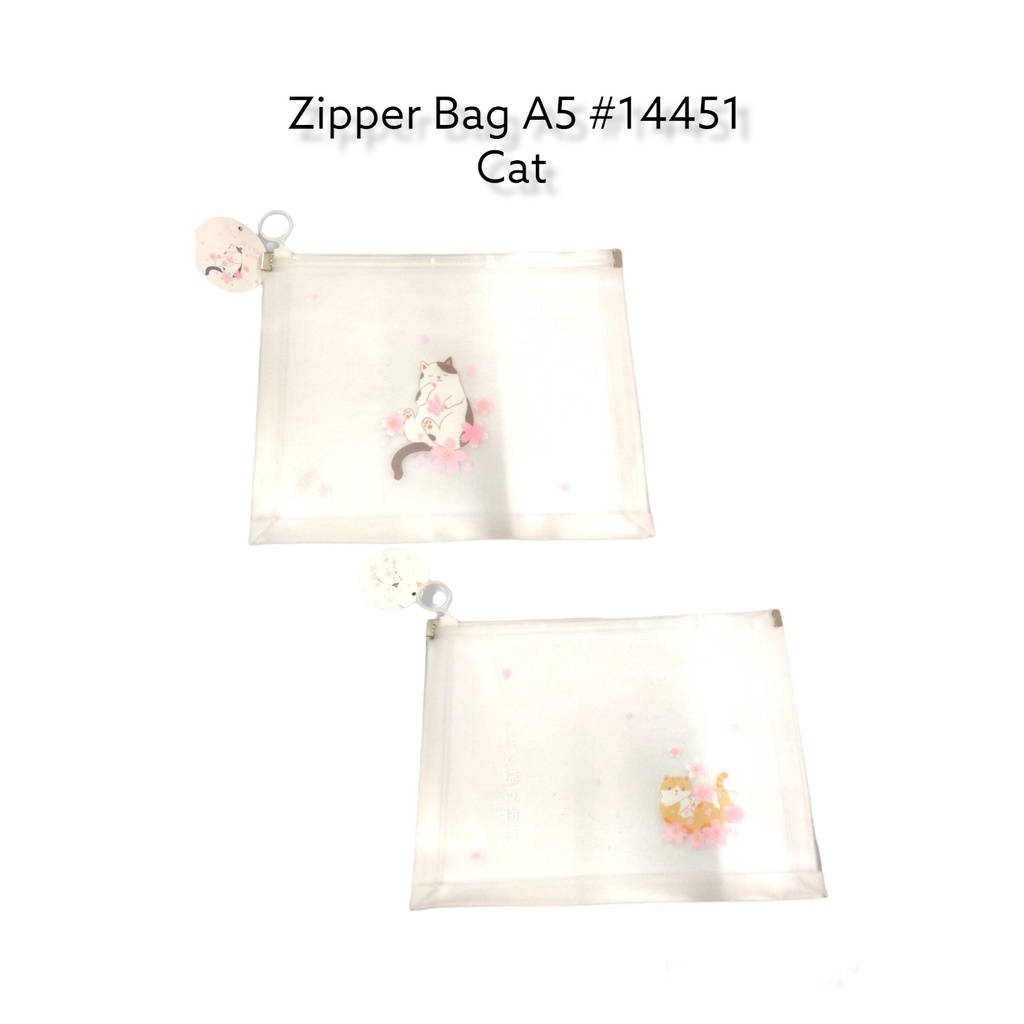 

Zipper Pocket Chen Yu #14451 Zipper Bag Clear Cat Ukuran A5 – Satuan SHESB
