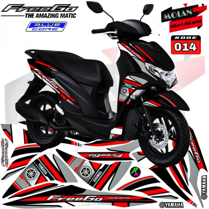 Decal Sticker Striping Variasi Freego 125 Freego Old Freego Lama Freego 125 2018-2022 Yamaha Freego 