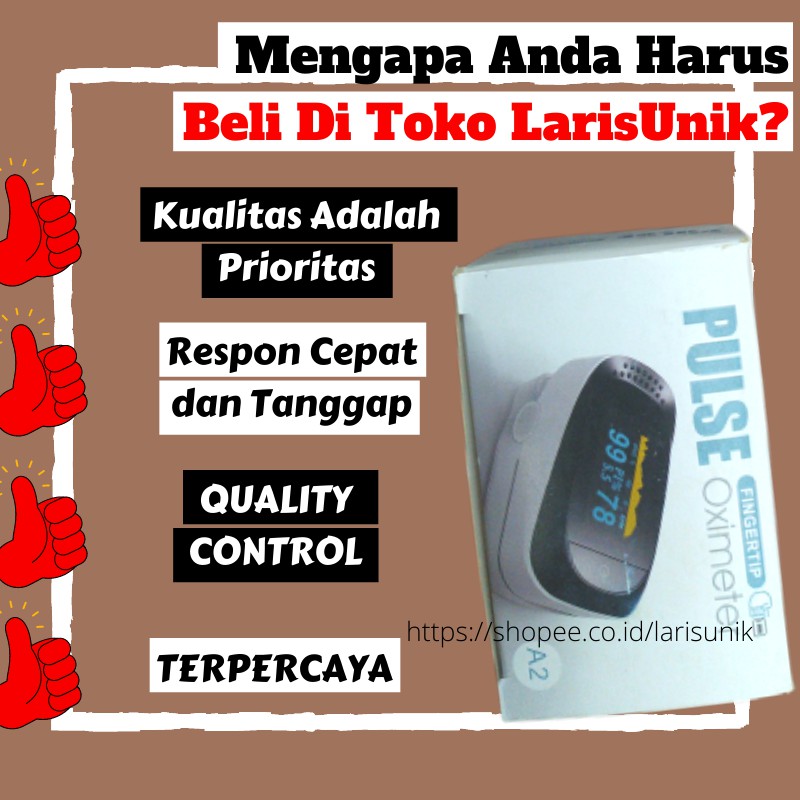 Oximeter pengukur kadar oksigen spo2 detak jantung A02 saturasi Oksigen fingertip  Alat Oxymeter