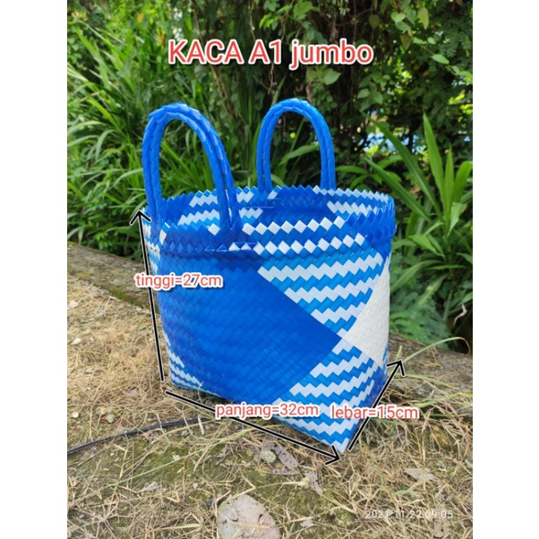 tas anyaman kaca jumbo