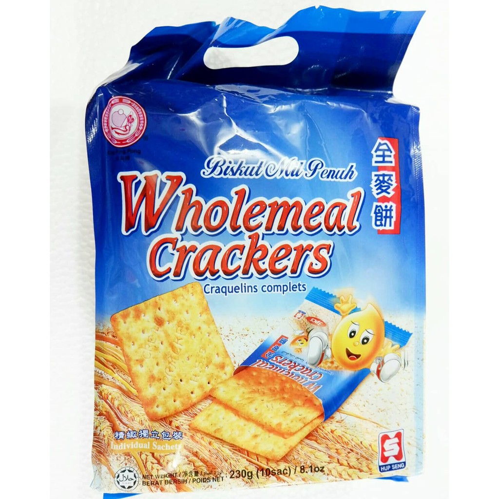 

Hup Seng Cap Ping Pong Wholemeal Crackers