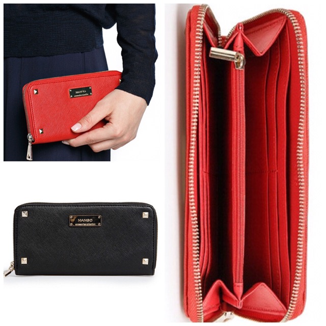 Mango wallet safiano with stud