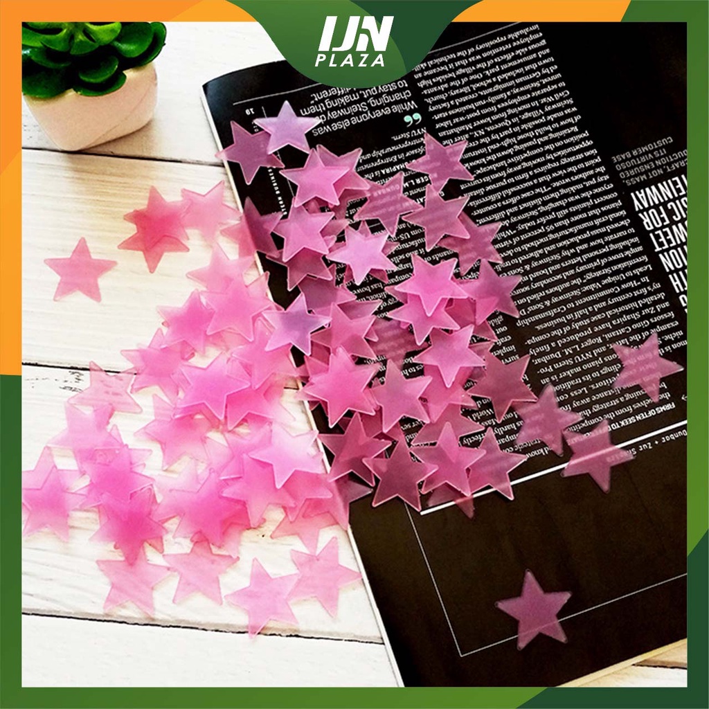 ❤ IJN ❤ Stiker Bintang Isi 100 Pcs Sticker Glow In The Dark Hiasan Dekorasi Rumah
