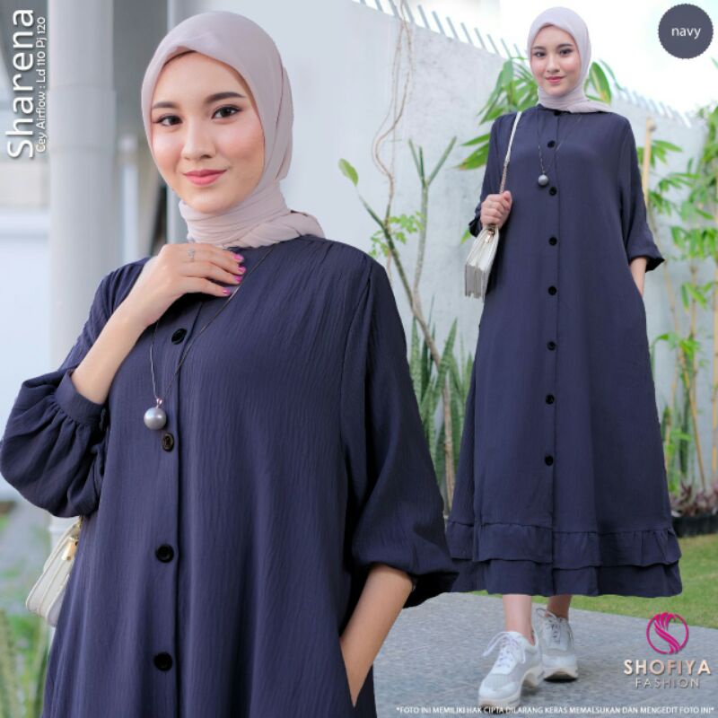 SHARENA, ELVA  Midi Dress Ory by Shofiya♥