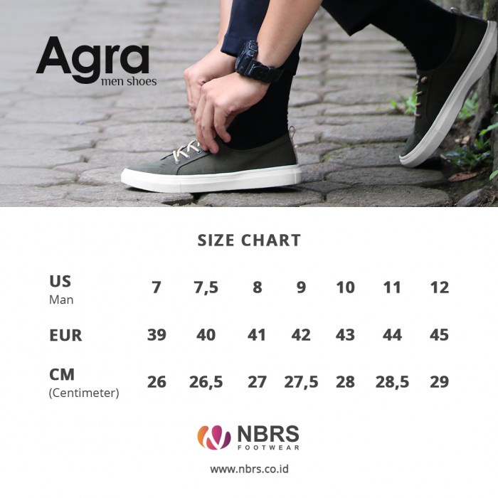 Nibras Footwear Sepatu AGRA Pria Casual kekinian ootd polos Canvas