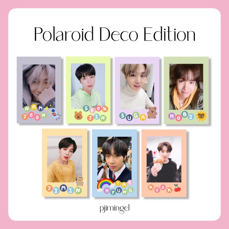 Pola Photocard BTS Selca Deco Edition