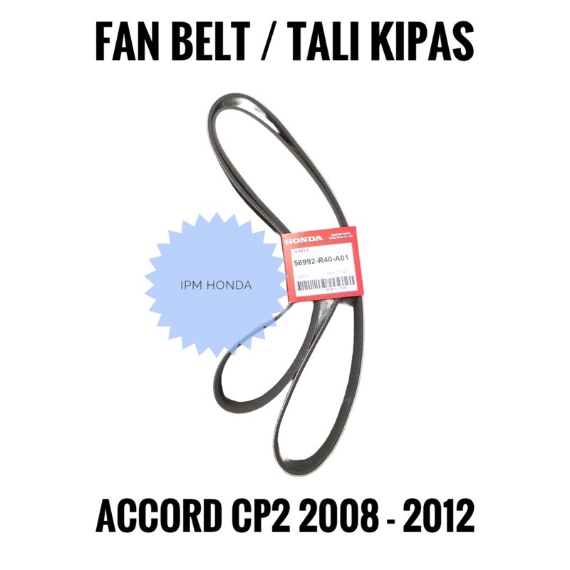 56992 R40 7PK 1835 Fanbelt Fan Belt Tali Kipas Honda Accord CP2 2008 2009 2010 2011 2012 Original Honda / Mitsuboshi