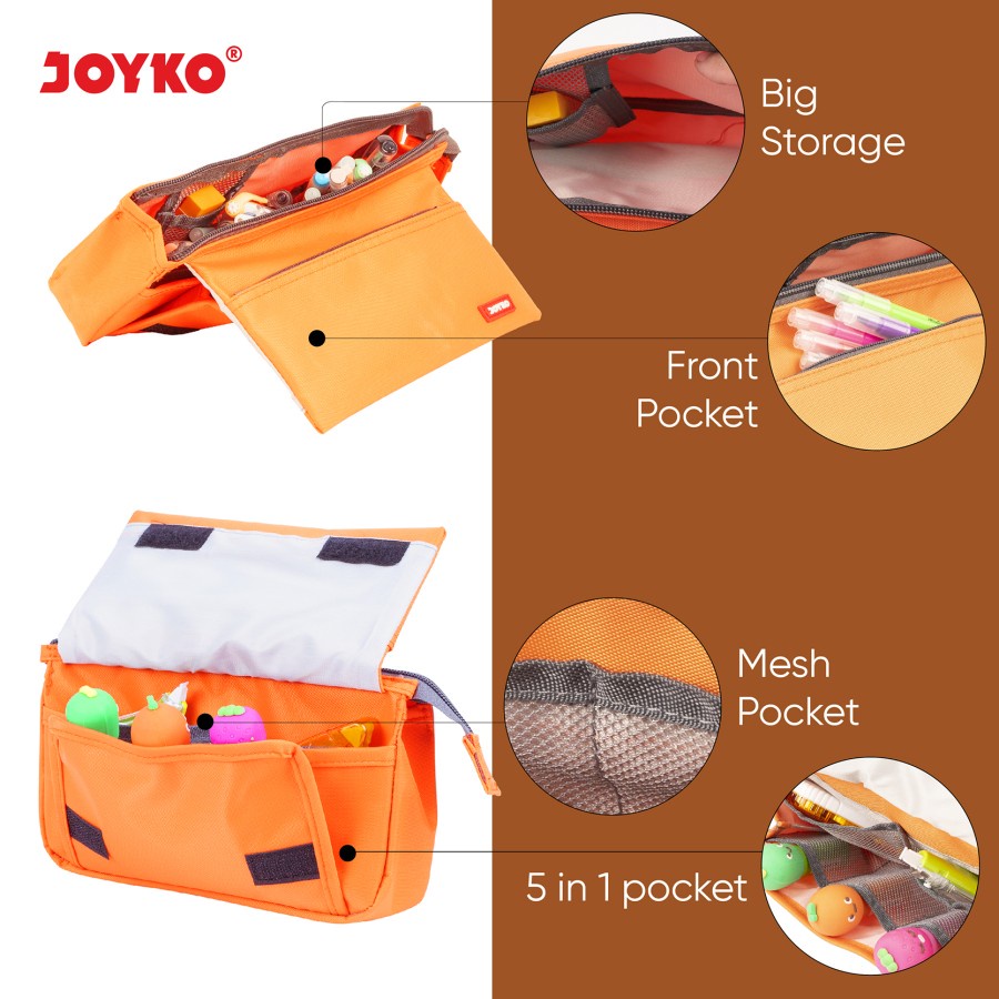 Pencil Case Kotak Tempat Pensil Kain Joyko PC-5009