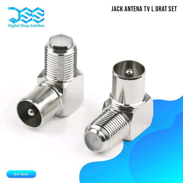 Jack Antena TV L Drat Besi - Konektor Antenna L Connector