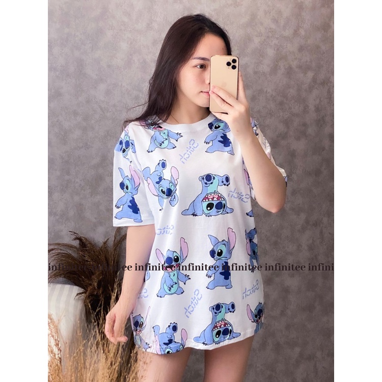 Kaos Oversize Wanita Atasan Wanita Jumbo Bahan Cotton Combed 30s Motif Full Print